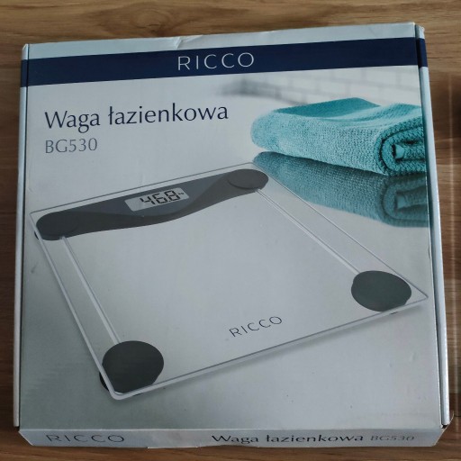Zdjęcie oferty: Elektroniczna waga łazienkowa RICCO BG 530