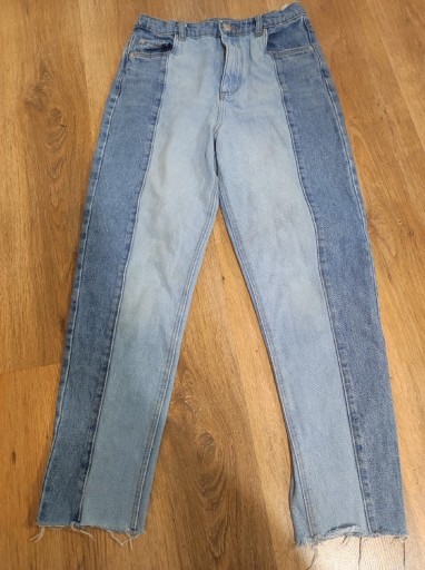 Zdjęcie oferty: Pageone fajne dwukolorowe jeansy boyfriend 158