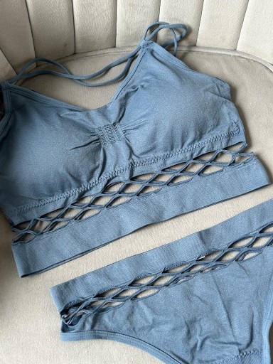 Zdjęcie oferty: Niebieski zestaw z elementem siatki 