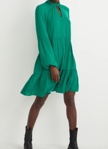 Zdjęcie oferty: r.40 L C&A sukienka zielona butelkowa zieleń nowa