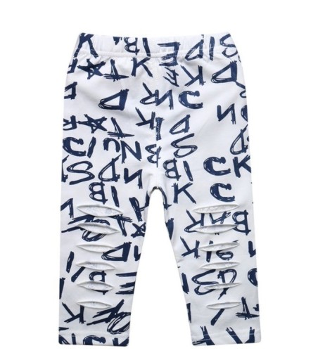 Zdjęcie oferty: Bawełniane legginsy z literami niebieskie 9 m-cy 