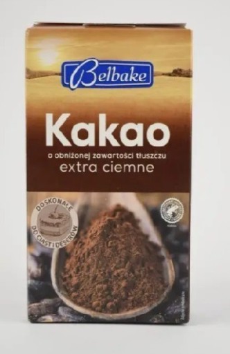 Zdjęcie oferty: Kakao Belbake 200 g Ekstra Ciemne