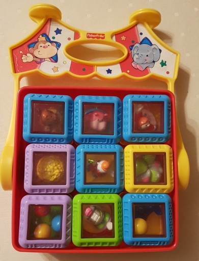 Zdjęcie oferty: Klocki sensoryczne Fisher Price 9 szt 