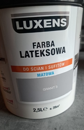 Zdjęcie oferty: Luxens farba lateksowa Granit 3 szary ciemny 2,5l