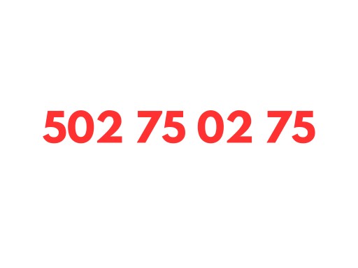 Zdjęcie oferty: 502 75 02 75 STARTER ORANGE KARTA SIM GSM PREPAID ZŁOTY PROSTY ŁATWY NUMER