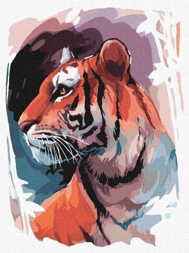 Zdjęcie oferty: Pogląd tygrysa  -zestaw Malowanie po numerach