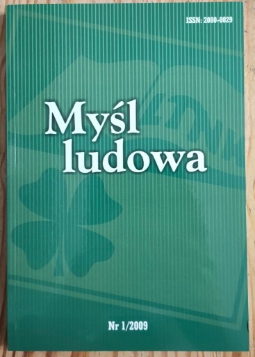 Zdjęcie oferty: Myśl ludowa nr 1/2009 Szaflik Baścik Ludowe