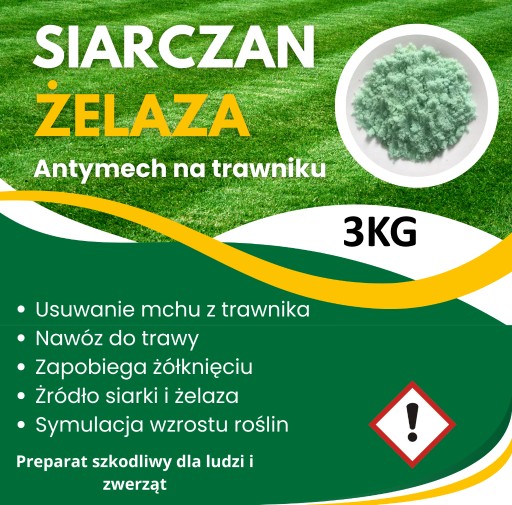 Zdjęcie oferty: Siarczan Żelaza  Antymech na Trawnik 3kg 500m2