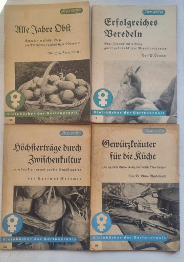 Zdjęcie oferty: Kleinbucher der Gartenpraxis 4 numery 1941/43