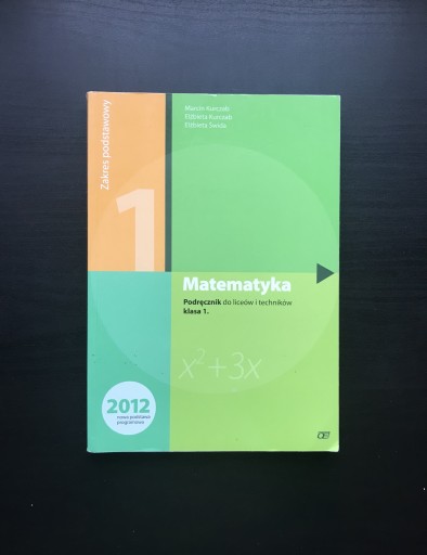 Zdjęcie oferty: Podręcznik Matematyka 1 zakres podst. - używany