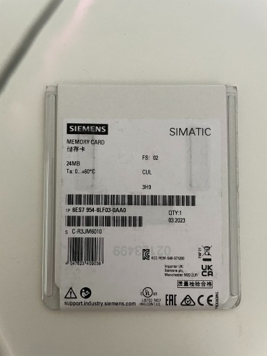 Zdjęcie oferty: SIEMENS SIMATIC MEMORY CARD 24