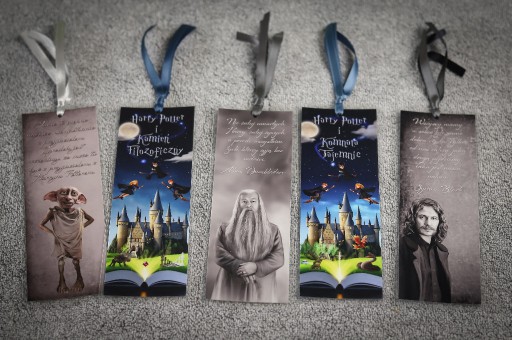 Zdjęcie oferty: Zakładka do książki, Harry Potter, zestaw 5 zakładek, rękodzieło