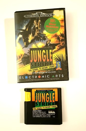 Zdjęcie oferty: Jungle Strike na SEGA Mega Drive – oryginalny kartridż i pudełko