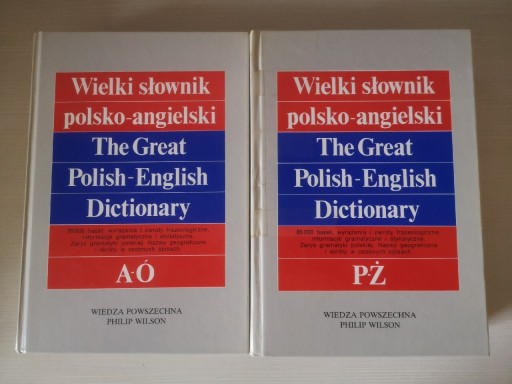 Zdjęcie oferty: Wielki słownik polsko-angielski 2 tomy A-Ó P-Ż