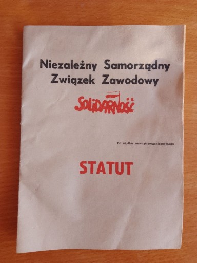 Zdjęcie oferty: Statut NSZZ Solidarność 1980