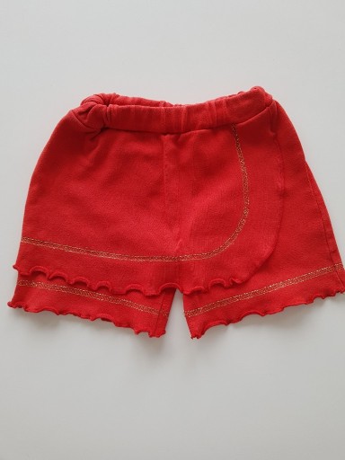 Zdjęcie oferty: Krótkie spodenki spódnico-spodnie dziewczęce 92