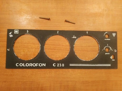 Zdjęcie oferty: UNITRA ZESI NOWE colorofon C 23 B chassis przedni front przód panel