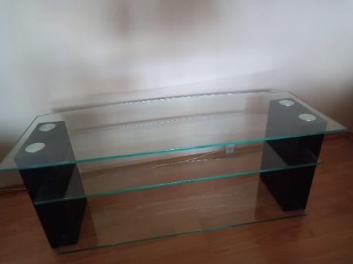 Zdjęcie oferty: Stolik szklany, stół, ława z półką