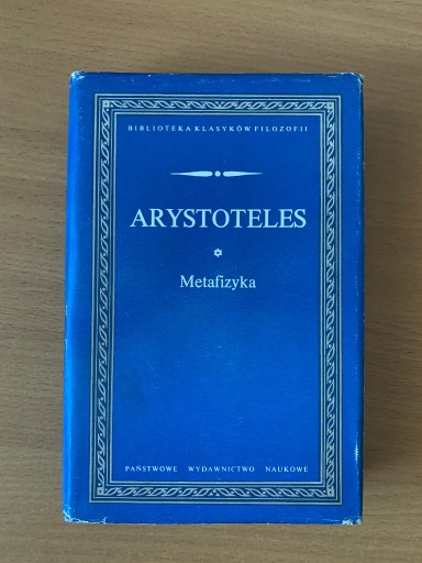 Zdjęcie oferty: ARYSTOTELES Metafizyka