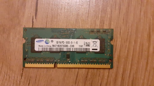 Zdjęcie oferty: Pamięć RAM Samsung DDR3 SODIMM 1GB 1333MHz