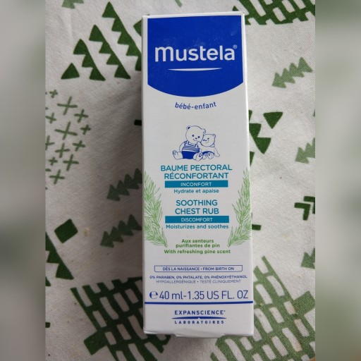 Zdjęcie oferty: MUSTELA Kojący balsam do nacierania klatki 40ml