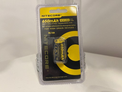 Zdjęcie oferty: Akumulator Nitecore RCR123 650 mAh