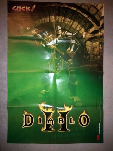 Zdjęcie oferty: Diablo II - Plakat retro nie wieszany!