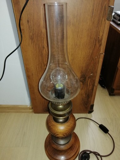 Zdjęcie oferty: Lampa retro drewniana Polam