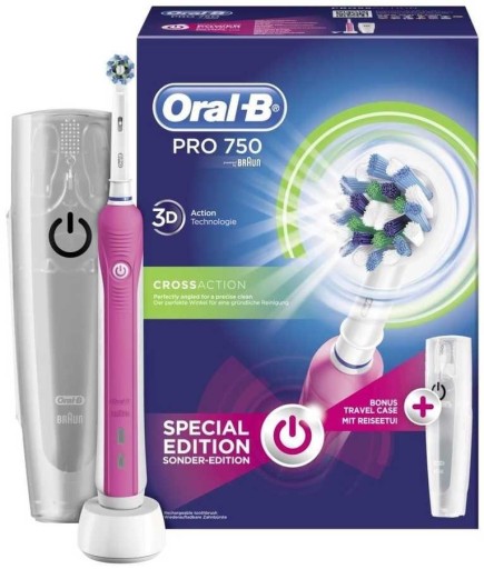 Zdjęcie oferty: Szczoteczka Oral-B Pro 750, różowa, 3D