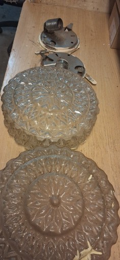 Zdjęcie oferty: Zabytkowe lampy klosze całe 2 sztuk 