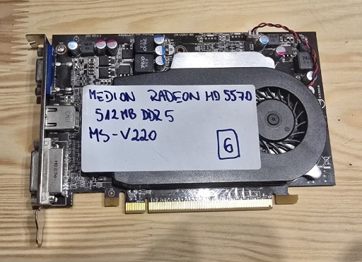 Zdjęcie oferty: Karta graficzna Medion RADEON HD 5570 512MB DDR5 100% sprawna