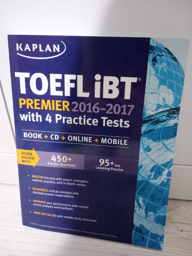 Zdjęcie oferty: Toefl ibt Kaplan 2016-2017  język angielski 