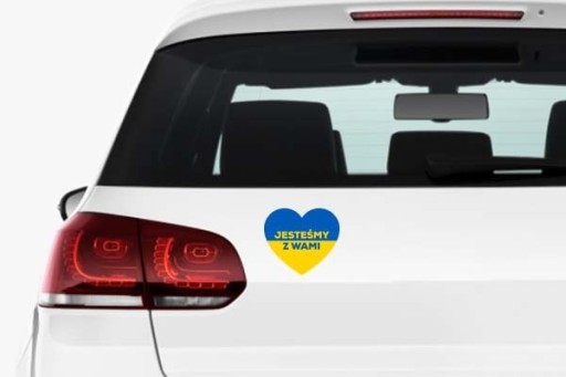 Zdjęcie oferty: Naklejka na auto Solidarni z Ukrainą