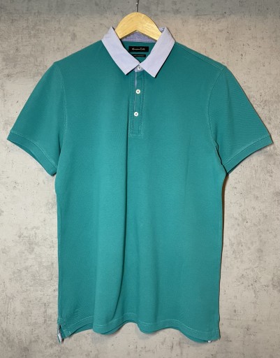 Zdjęcie oferty: Massimo Dutti T-shirt polo męskie zieleń rozm. M/L