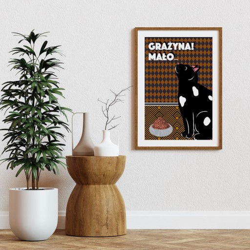 Zdjęcie oferty: Plakat HISTERIE ZWIERZĘCE: GRAŻYNA 40X50, 200 g/m2