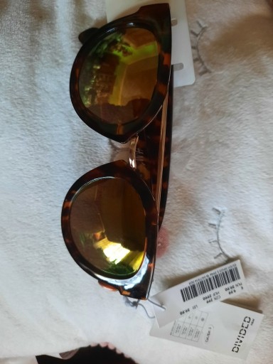 Zdjęcie oferty: Okulary przeciwsloneczne panterkowe zlote H&M H&M 