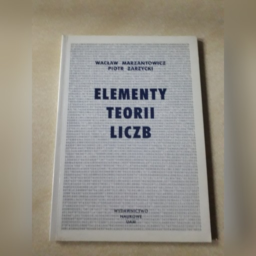 Zdjęcie oferty: Elementu teorii liczb