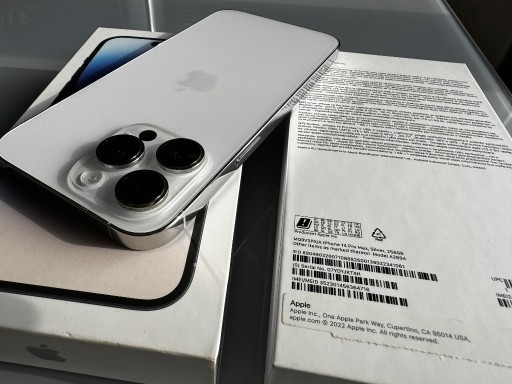 Zdjęcie oferty: iPhone 14 Pro Max 256GB Silver dystr.PL jak nowy!