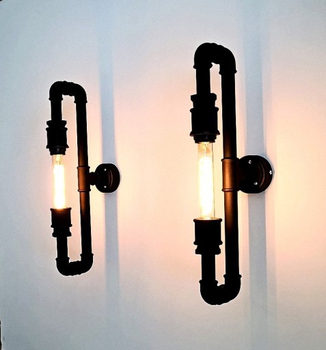 Zdjęcie oferty: Kinkiet, lampka nocna loft z rur hydraulicznych