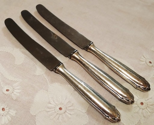 Zdjęcie oferty: 3 platerowane noże do obiadu