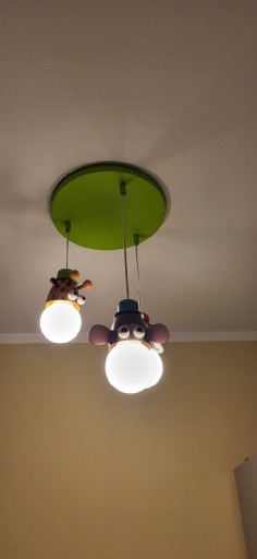 Zdjęcie oferty: Lampa do pokoju dziecięcego wiszący zwierzaki ZOO