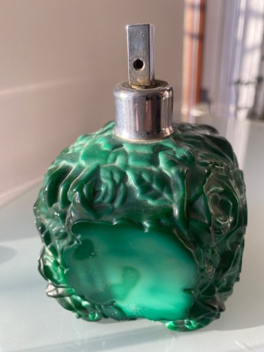 Zdjęcie oferty: Butelka flakon na perfumy z malachitu. Curt Schlev