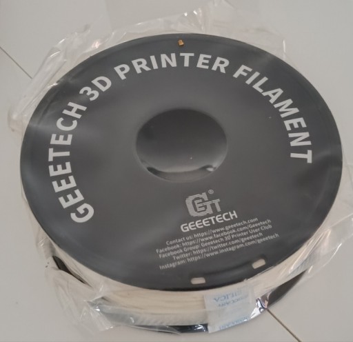 Zdjęcie oferty: Filament do Drukarki 3D kolor biały 1,75 mm 1.0kg