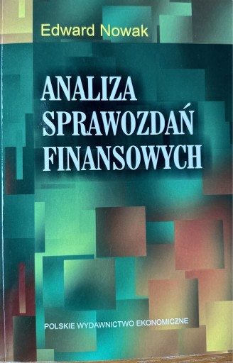 Zdjęcie oferty: Edward Nowak Analiza Sprawozdań Finansowych