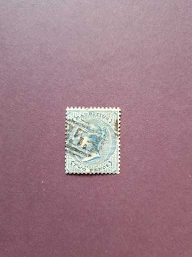 Zdjęcie oferty: Mauritius SG 60 kas.2d brightblue 1863-72r QV