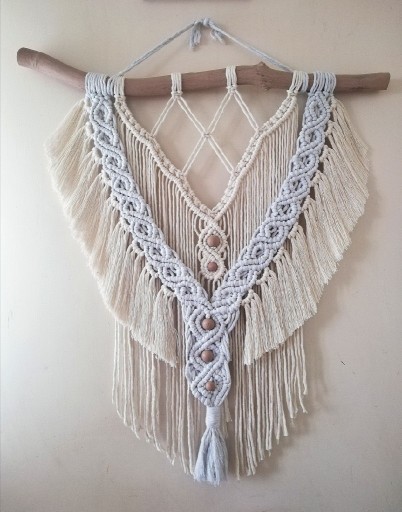 Zdjęcie oferty: Makrama boho lapacz snów ozdoba handmade ręcznie 