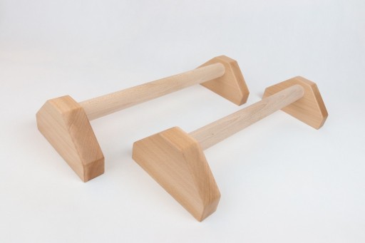 Zdjęcie oferty: Paraleki drewniane uchwyty do ćwiczeń - 50 cm