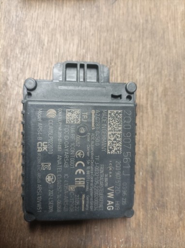 Zdjęcie oferty: Radar sensor VW Tiguan ACC distronic 2Q0907561J