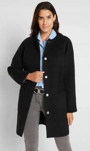 Zdjęcie oferty: Klasyczny, czarny płaszcz idealny na wiosnę 