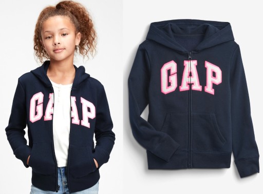 Zdjęcie oferty: GAP bluza z kapturem granat cekiny 12 13 lat